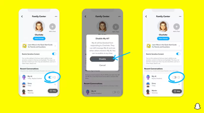 Snapchat intègre le partage de localisation dans le centre parental Snapchat intègre le partage de localisation dans le centre parental