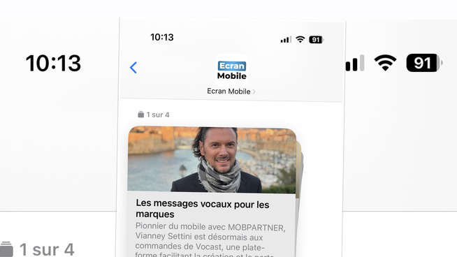 Exemple de RCS sur iPhone Exemple de RCS sur iPhone