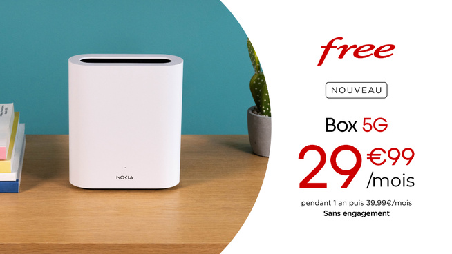 Free lance une Box 5G combinant Wi-Fi 7 et TV à 29,99 euros par mois