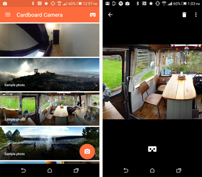 La nouvelle app Cardboard Camera de Google permet de créer des photos en réalité virtuelle La nouvelle app Cardboard Camera de Google permet de créer des photos en réalité virtuelle