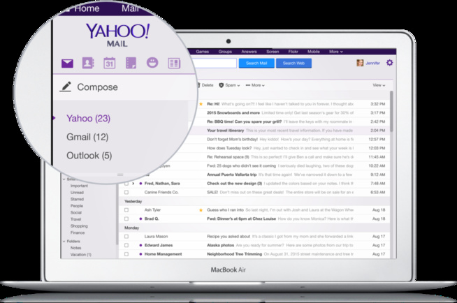 Il est maintenant possible d’utiliser son compte Gmail dans Yahoo Mail Il est maintenant possible d’utiliser son compte Gmail dans Yahoo Mail