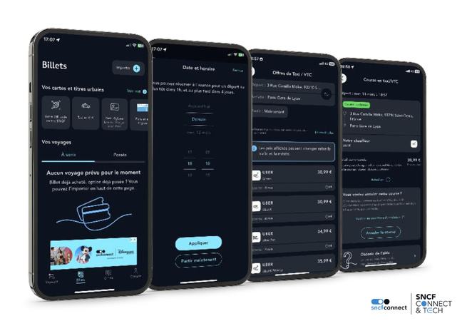 ​SNCF Connect accueille les taxis UBER dans son application