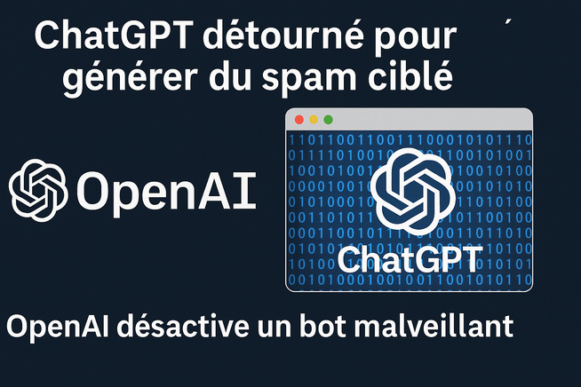 ChatGPT détourné pour générer du spam ciblé ChatGPT détourné pour générer du spam ciblé