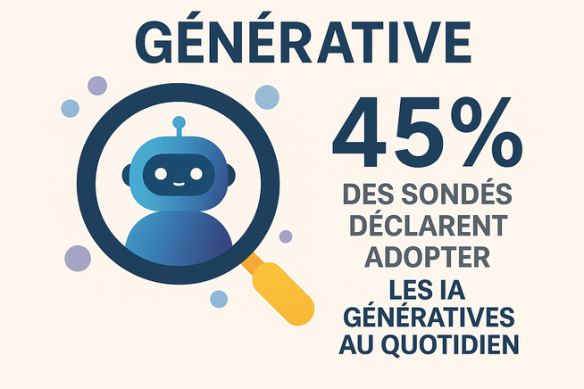 IA Générative : 45 % des Français l'utilisent désormais au quotidien