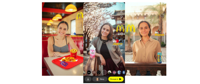 McDonald’s et Snapchat lancent une expérience immersive en réalité augmentée McDonald’s et Snapchat lancent une expérience immersive en réalité augmentée