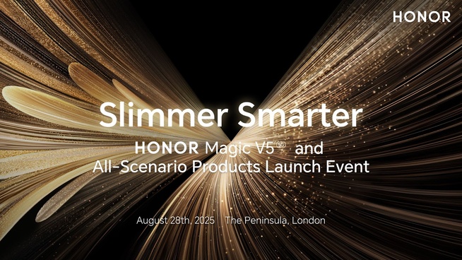 HONOR Magic V5 : lancement européen annoncé pour le 28 août à Londres HONOR Magic V5 : lancement européen annoncé pour le 28 août à Londres