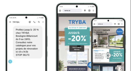 Tryba digitalise son prospectus avec des SMS géociblés signés WellPack