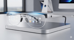 vue d'artiste de futures lunettes connectées apple vue d'artiste de futures lunettes connectées apple