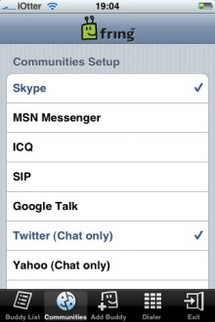 Messagerie instantanée universelle sur l'iPhone Messagerie instantanée universelle sur l'iPhone