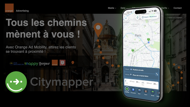 Orange Advertising renforce son offre mobilité avec l’arrivée de Citymapper Orange Advertising renforce son offre mobilité avec l’arrivée de Citymapper