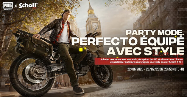 PUBG MOBILE x Schott NYC : une collaboration iconique qui fait entrer le Perfecto dans le jeu vidéo