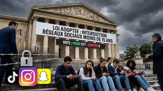 Réseaux sociaux : l’Assemblée nationale adopte l’interdiction pour les moins de 15 ans Réseaux sociaux : l’Assemblée nationale adopte l’interdiction pour les moins de 15 ans