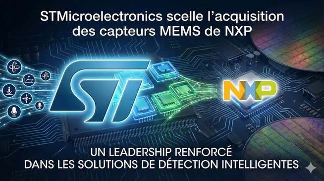 Semi-conducteurs : STMicroelectronics scelle l’acquisition des capteurs MEMS de NXP