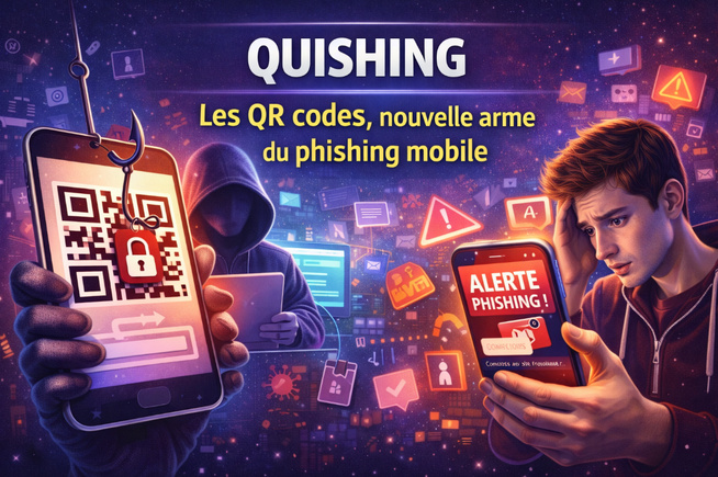 Quishing : pourquoi les QR codes sont devenus une nouvelle arme du phishing mobile Quishing : pourquoi les QR codes sont devenus une nouvelle arme du phishing mobile