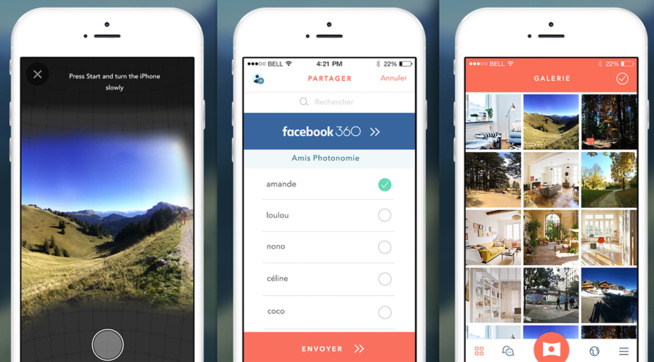 La 1ère application mondiale pour réaliser des vidéos à 360 degrés est française !