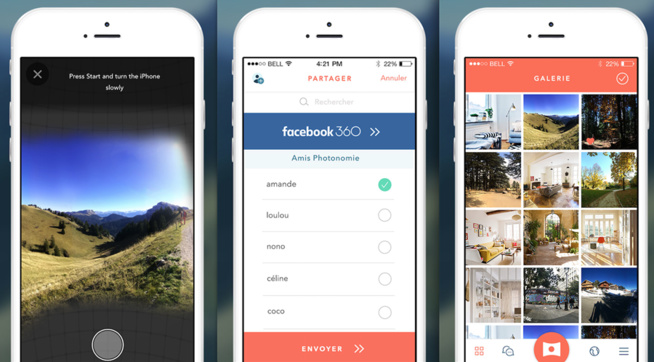 La 1ère application mondiale pour réaliser des vidéos à 360 degrés est française ! La 1ère application mondiale pour réaliser des vidéos à 360 degrés est française !