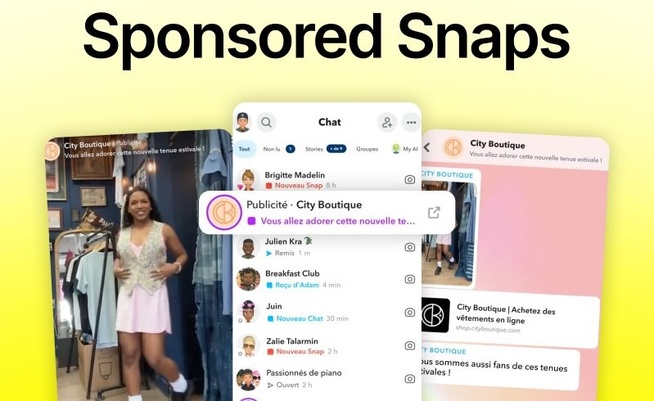 ​Avec les"Sponsored Snaps », la publicité s'invite dans les DM Snapchat