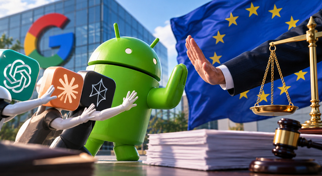 Android : Google conteste les règles européennes qui veulent ouvrir le système à ChatGPT et aux autres assistants IA Android : Google conteste les règles européennes qui veulent ouvrir le système à ChatGPT et aux autres assistants IA