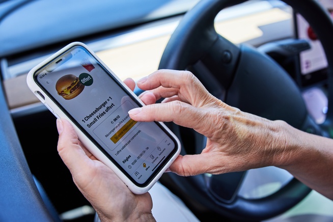 L'application de commande McDonald's. Le réseau publicitaire, lui, est testé aux États-Unis. Crédit : McDonald's
