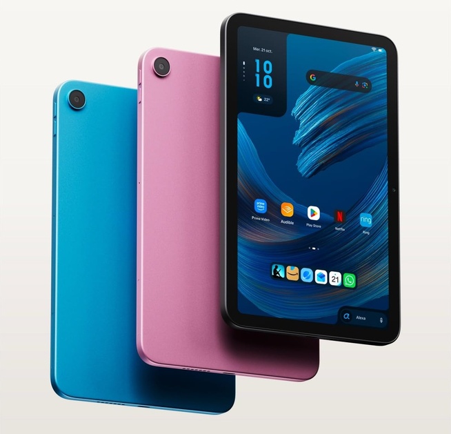 L’Alexa Tablet 8 en Bleu Sarcelle, Rose et Graphite. © Amazon L’Alexa Tablet 8 en Bleu Sarcelle, Rose et Graphite. © Amazon