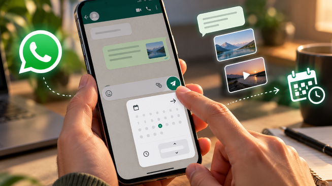 WhatsApp permet enfin de programmer l’envoi de messages : voici comment fonctionne la nouveauté WhatsApp permet enfin de programmer l’envoi de messages : voici comment fonctionne la nouveauté