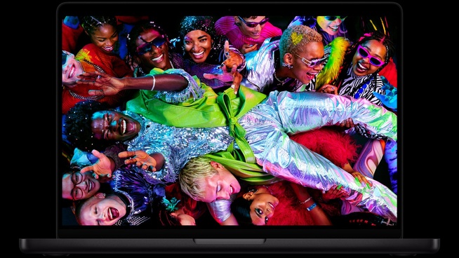Le MacBook Pro actuel, équipé d’un écran mini-LED avec encoche. © Apple Le MacBook Pro actuel, équipé d’un écran mini-LED avec encoche. © Apple