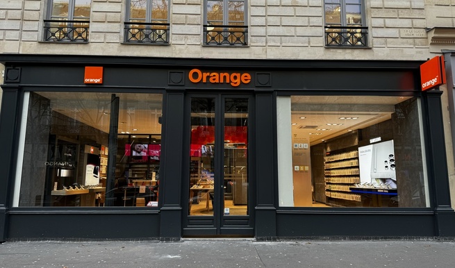 Une boutique Orange à Paris. © Orange