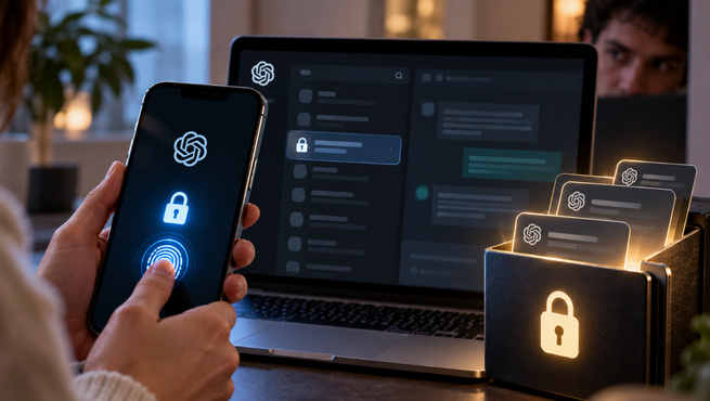 ChatGPT permet désormais de verrouiller ses conversations sensibles avec un code PIN