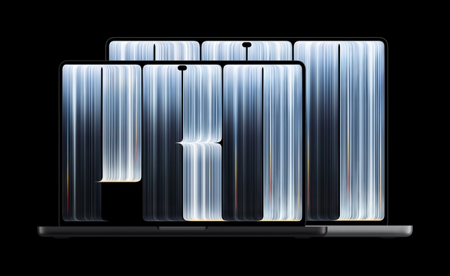 Le MacBook Pro avec écran PROLED XDR, premier MacBook Pro OLED tactile d’Apple. © Apple Le MacBook Pro avec écran PROLED XDR, premier MacBook Pro OLED tactile d’Apple. © Apple