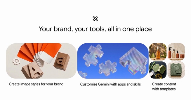 Visuel promotionnel de l’application Gemini. © Google