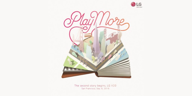 LG va dévoiler son nouveau V20 le 6 septembre à San Francisco LG va dévoiler son nouveau V20 le 6 septembre à San Francisco