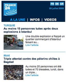 France24 en version iPhone