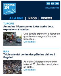 France24 en version iPhone France24 en version iPhone