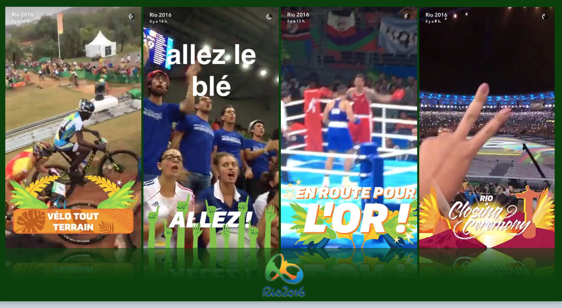 SnapChat a attiré 49 millions de visiteurs avec les J.O. de Rio
