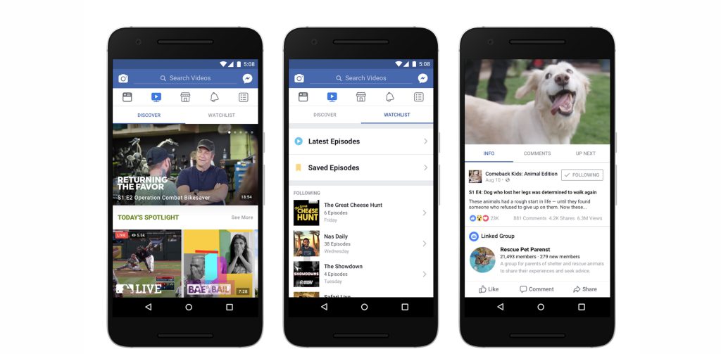 Facebook va lancer sa propre plateforme vidéo baptisée "Watch"