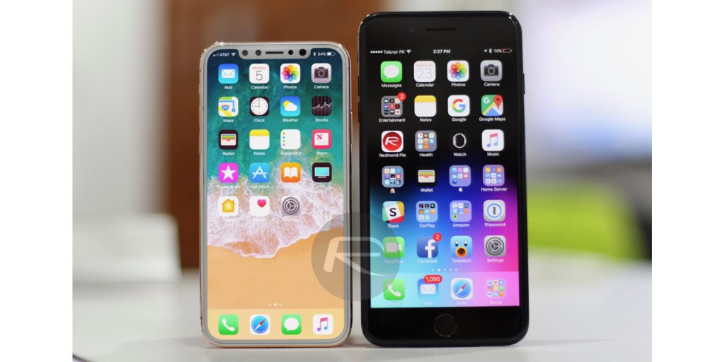 Comparaison taille d’écran iPhone 8 avec le 7 Plus et tous les autres iPhones