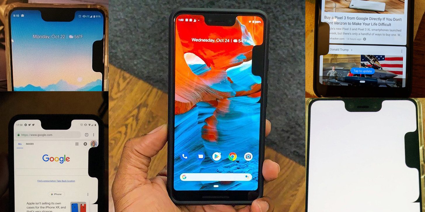 Google Pixel 3 XL – Un bug qui ajoute une seconde encoche sur le côté du téléphone