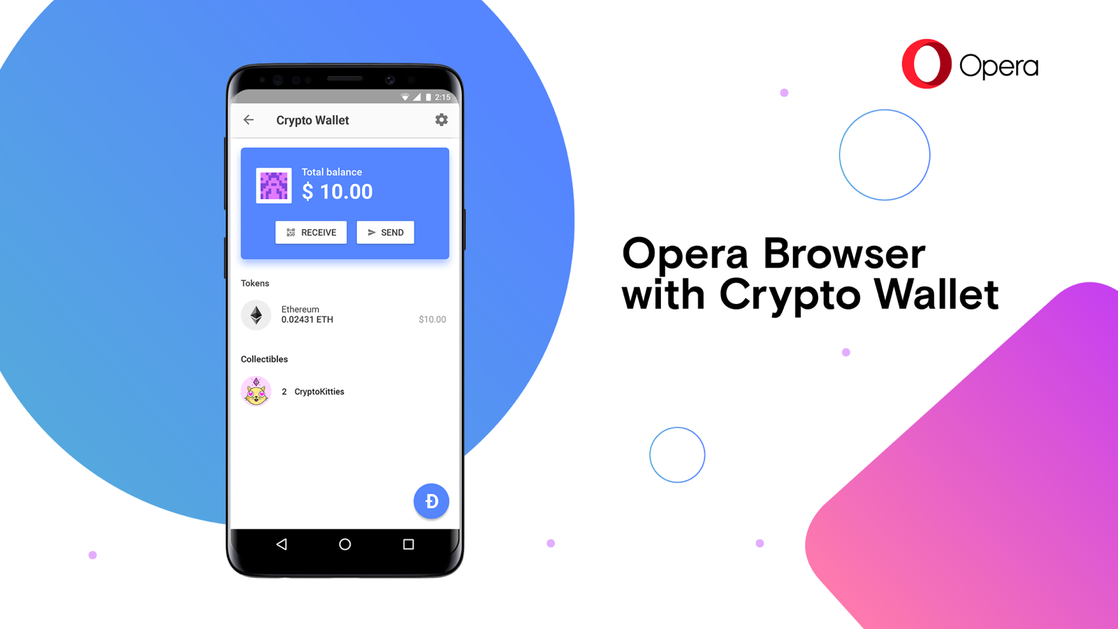 Opera lance un portefeuille de crypto-monnaie dans son navigateur Android