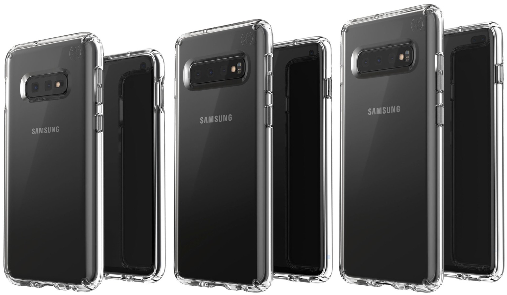 Les trois variantes de la gamme Samsung Galaxy S10 en fuite