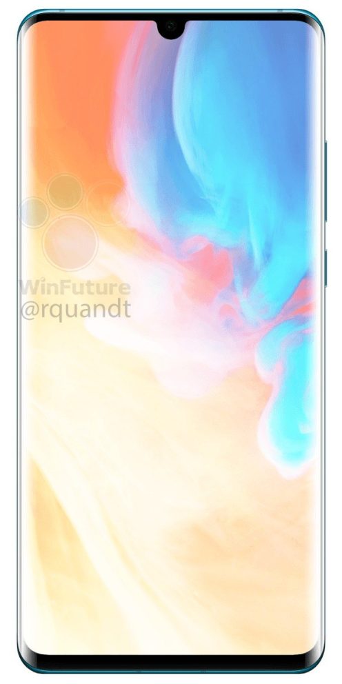 Fuite de l’Huawei P30 Pro avec zoom 10x, petite encoche, verre bombé et plus encore
