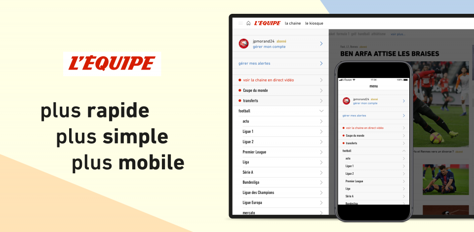 ​L’Equipe lance son nouveau site PWA ce jeudi