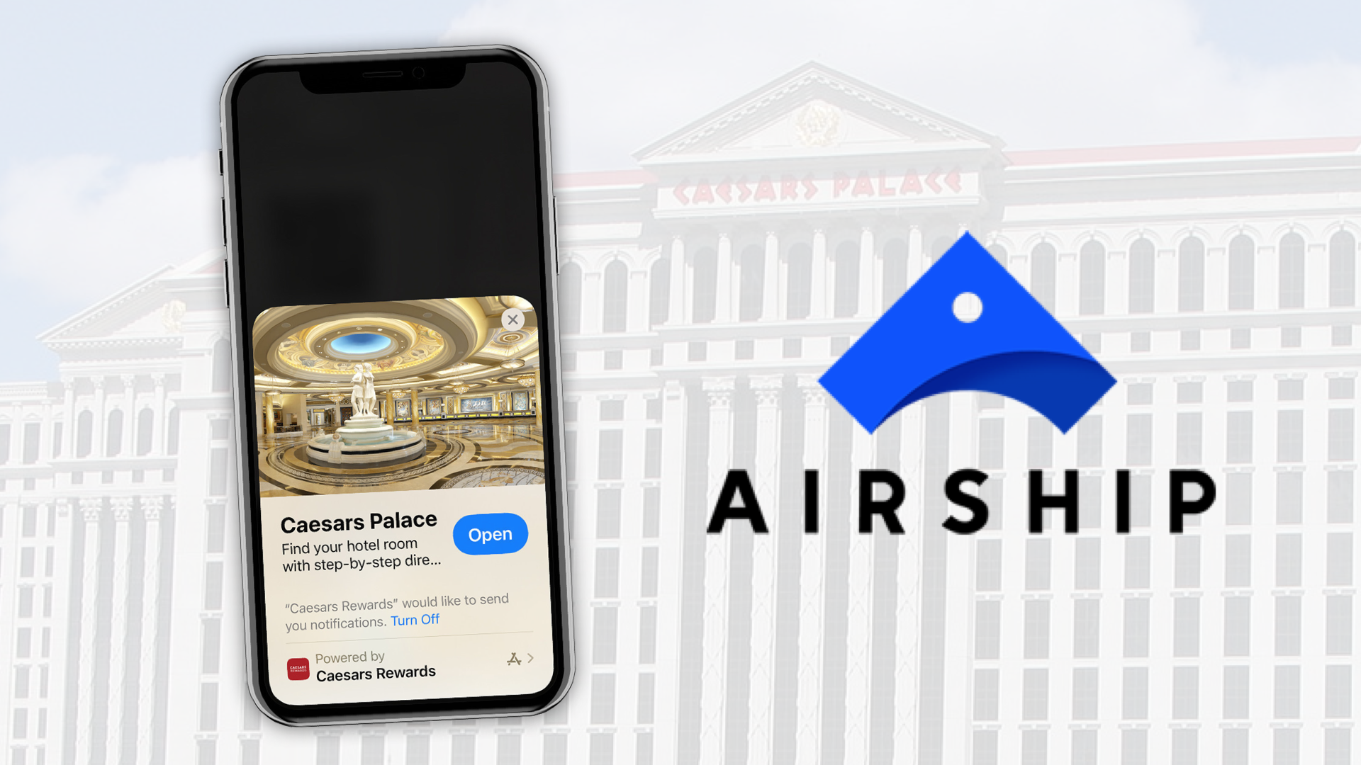 Airship déploie les "App Clips" pour son client Caesar's Palace