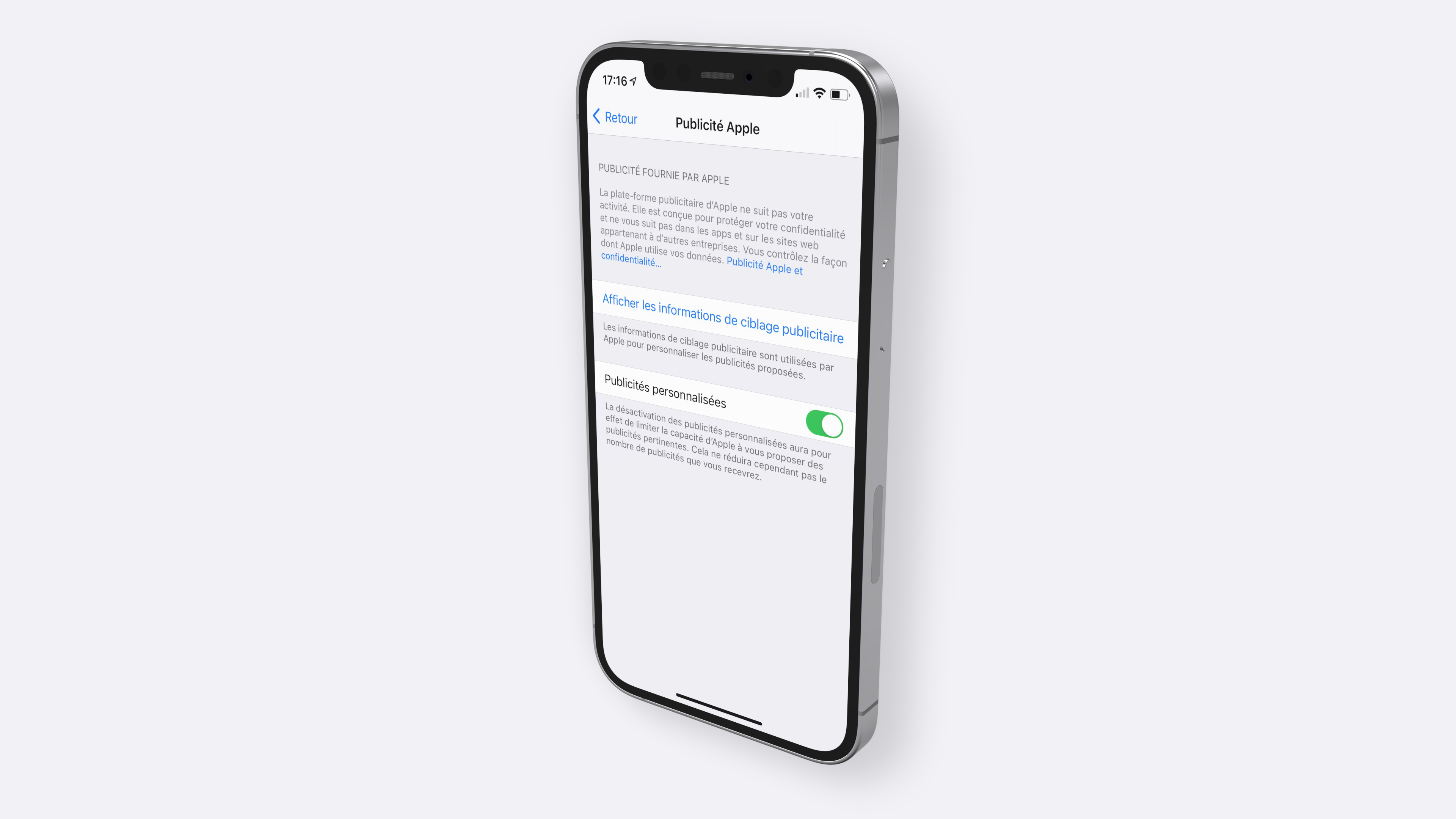 ​67% des utilisateurs iPhone ne savent pas qu’ils peuvent désactiver les publicités d’Apple