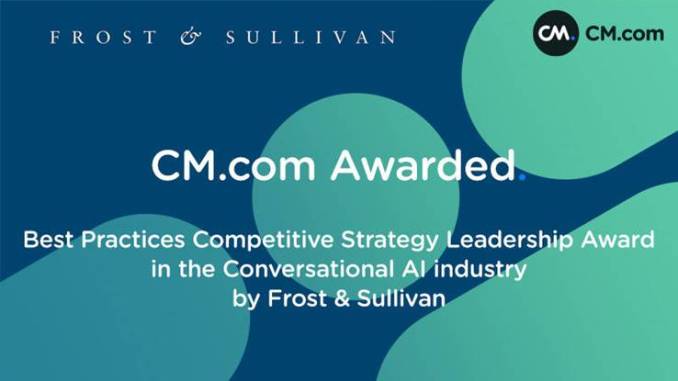 CM.com reconnu par Frost & Sullivan pour son expertise en IA conversationnelle