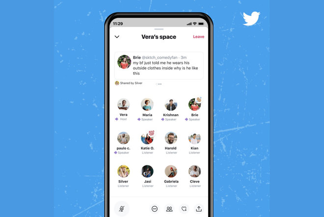 Twitter permet à tout le monde de créer des Spaces