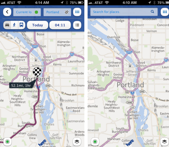 Nokia a retiré HERE Maps de l'App Store, iOS 7 mis en cause