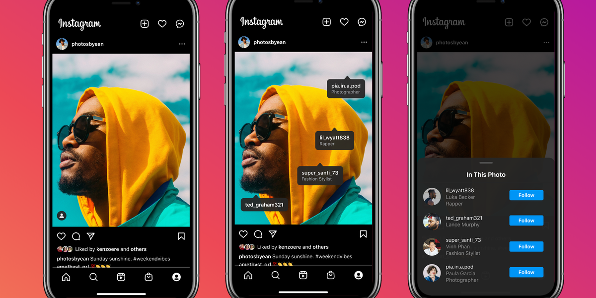 Instagram ajoute de nouvelles options de marquage aux créateurs de crédits