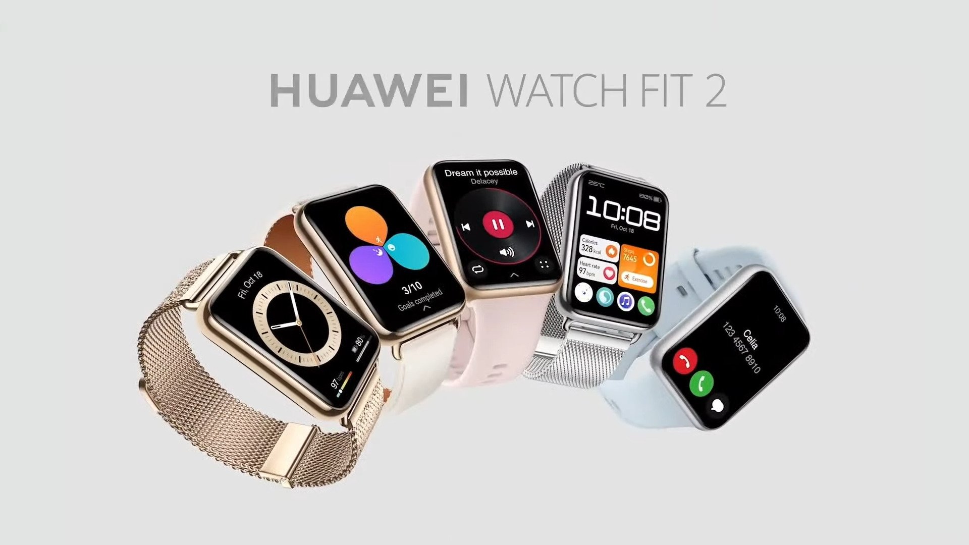 Huawei lance la montre connectée "Huawei Watch Fit 2"