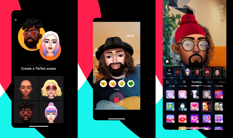 TikTok lance des avatars, sa réponse aux Memoji !