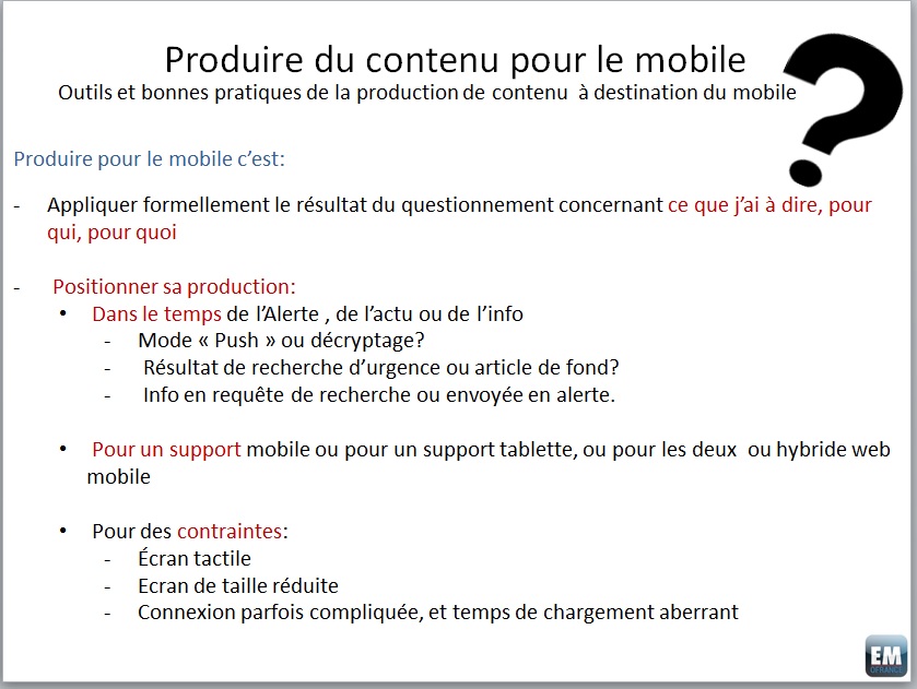 Dossier: Mobile first - Plaidoyer pour l'avènement de rédactions réellement orientées mobiles (1/2)